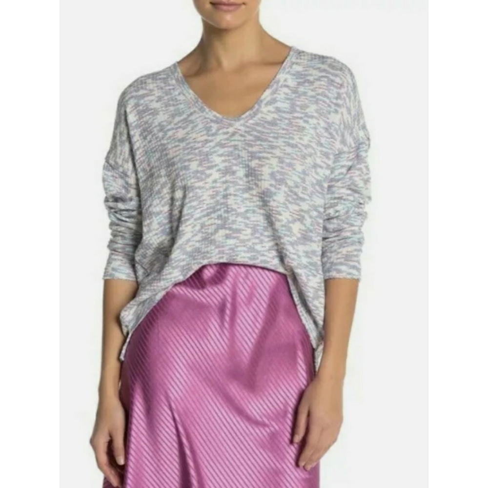 Code x mode space dye v neck sweater